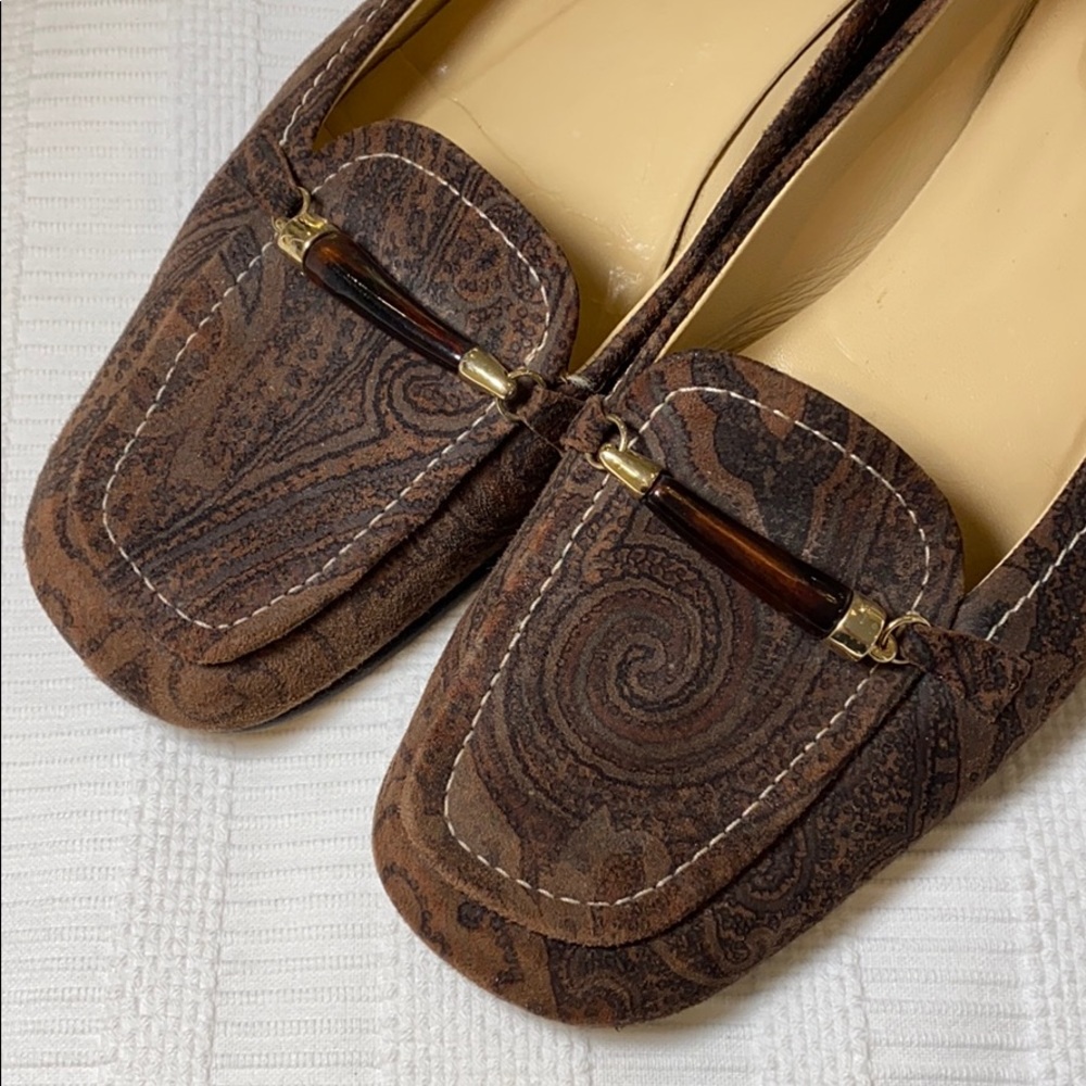 Claudia Ciuti Suede Loafers Size 11